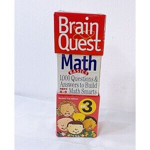 Brain Quest Grade 3 Math Basics 1000 Questions & Answers Cards Ages 8-9 Revised
